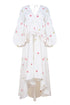 Ola Dress Bordado Cherry Picante